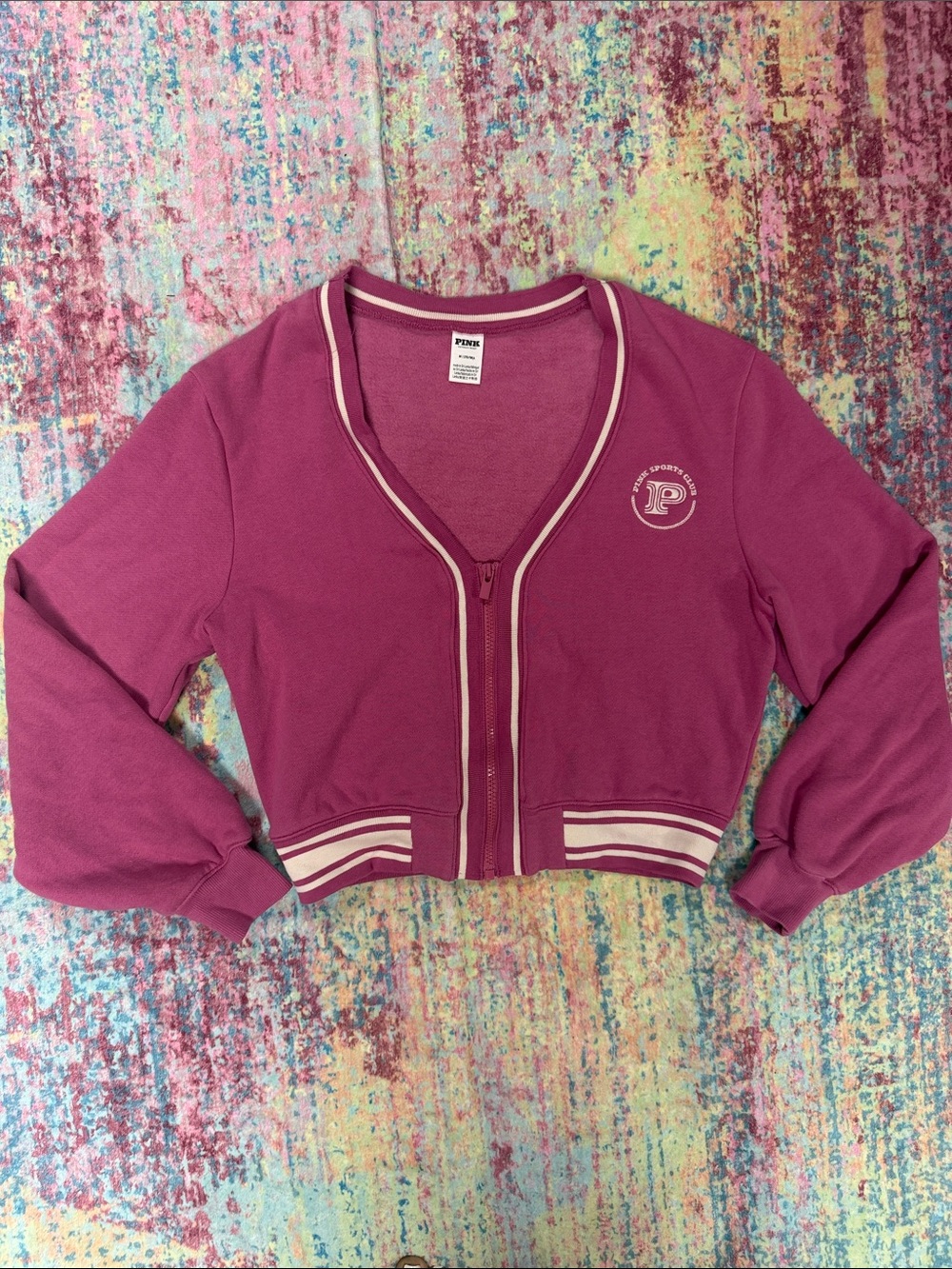 PINK Victoria's Secret Crewneck Sweater in Raspberry Pink